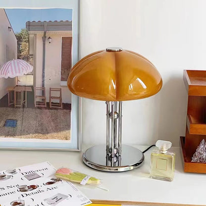 Nordic Bauhaus Pumpkin Glass Table Lamp