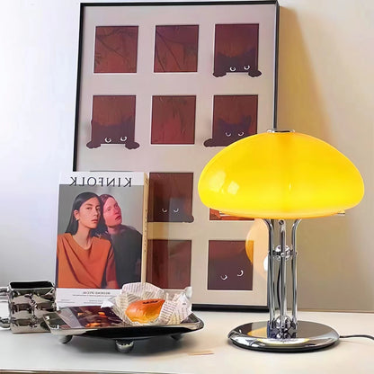 Nordic Bauhaus Pumpkin Glass Table Lamp