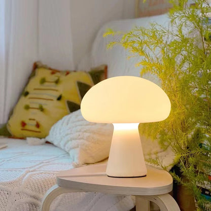 Nordic Cream White Mushroom Table Lamp