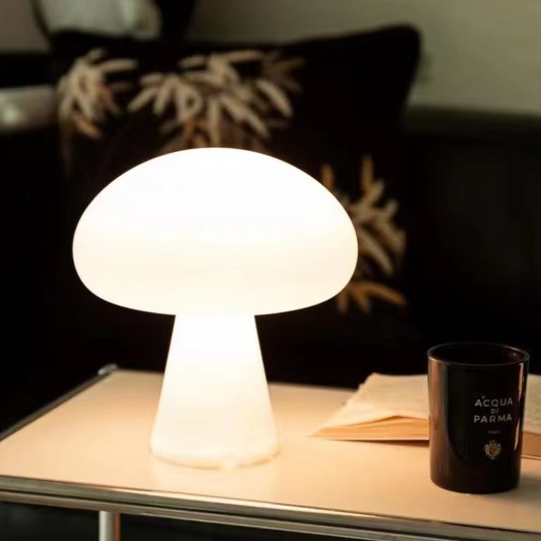Nordic Cream White Mushroom Table Lamp