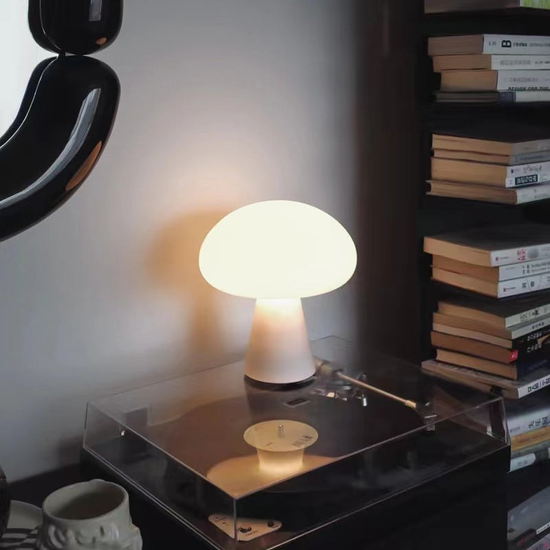 Nordic Cream White Mushroom Table Lamp