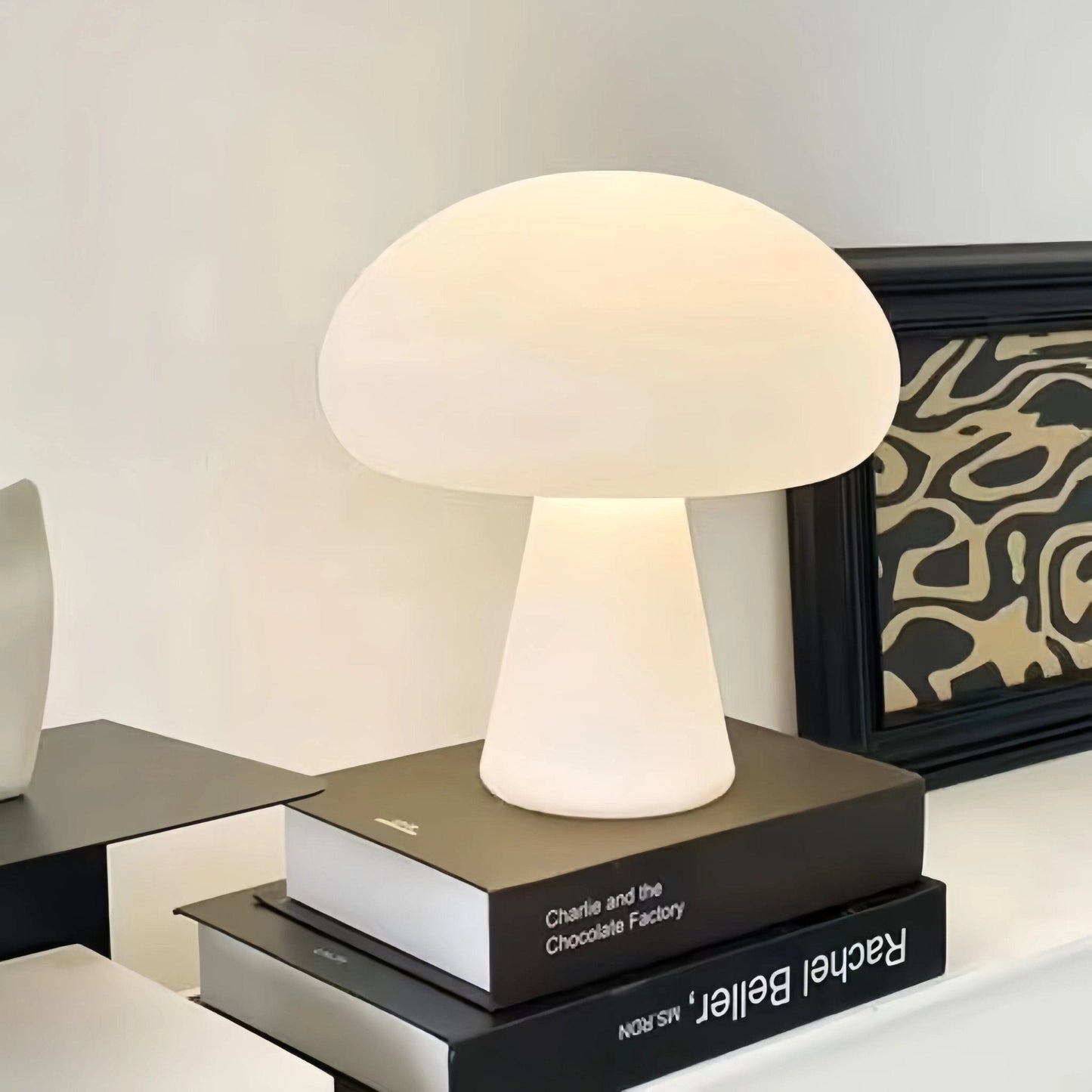 Nordic Cream White Mushroom Table Lamp