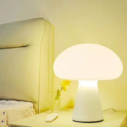 Nordic Cream White Mushroom Table Lamp