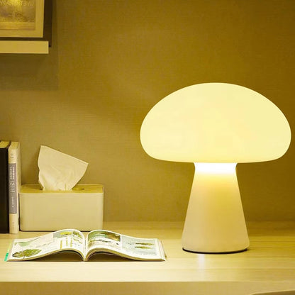 Nordic Cream White Mushroom Table Lamp