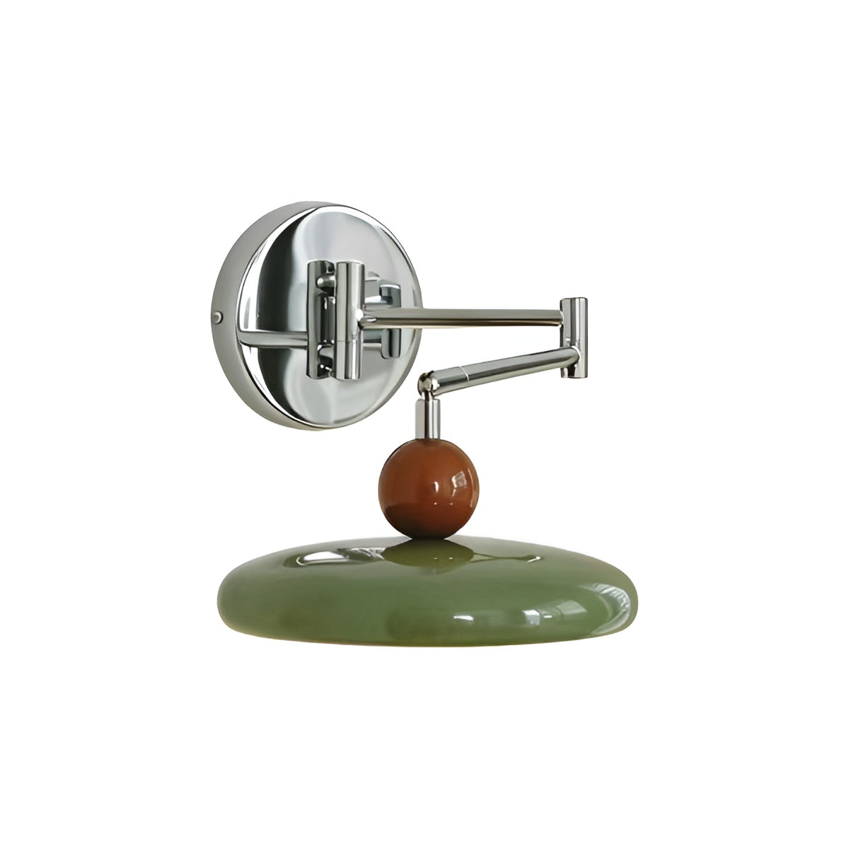 Nordic Disc Shade Swing Arm Wall Mounted Reading Light