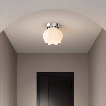 Nordic Glass Tulip Flower Ceiling Lamp