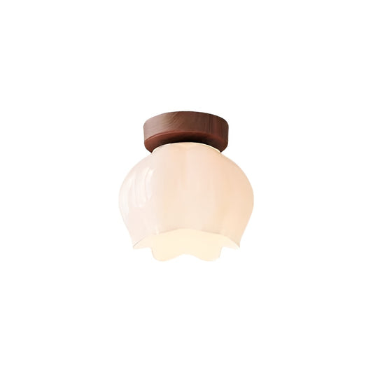 Nordic Glass Tulip Flower Ceiling Lamp