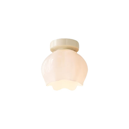 Nordic Glass Tulip Flower Ceiling Lamp