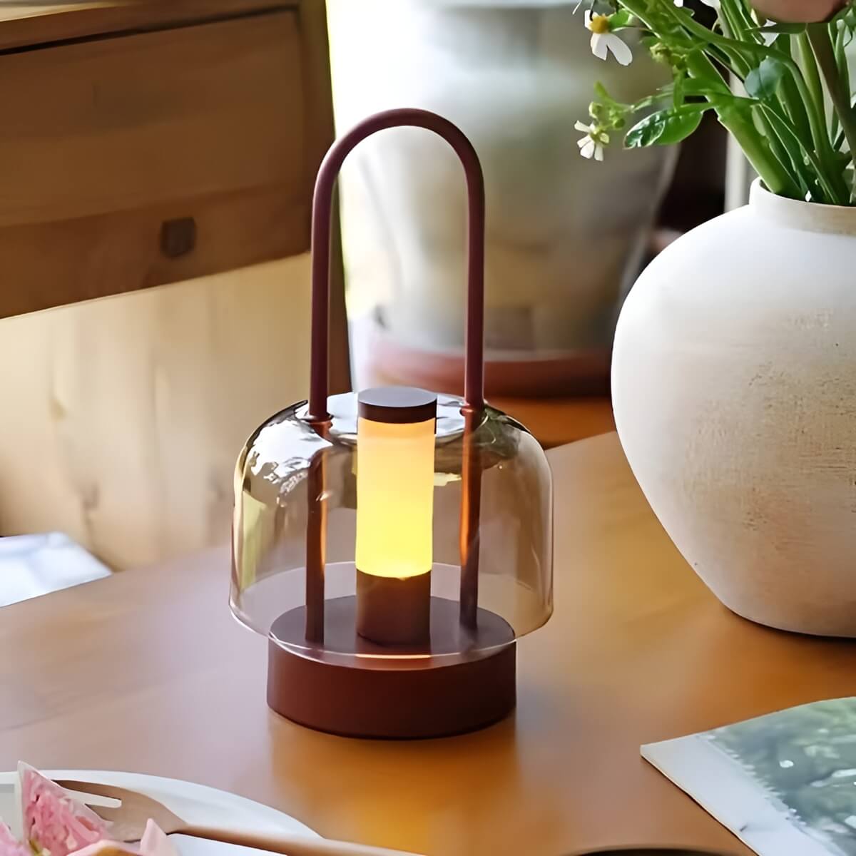 Nordic Lantern Mood Lighting LED Portable Lamp