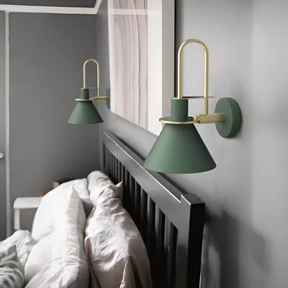 Nordic Macaron Cone Metal Wall Light