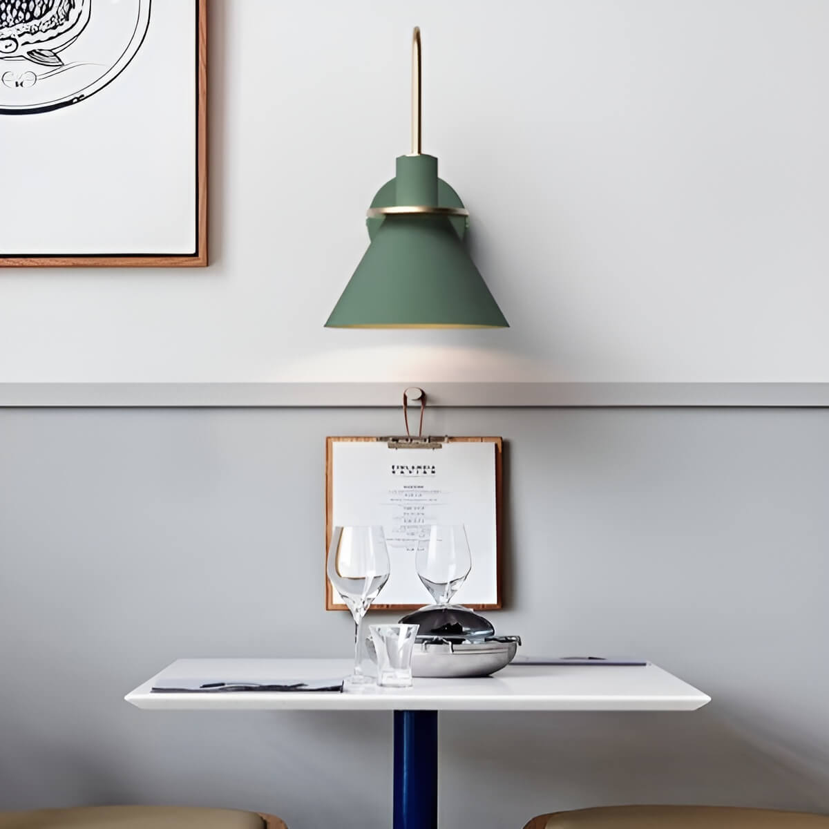 Nordic Macaron Cone Metal Wall Light