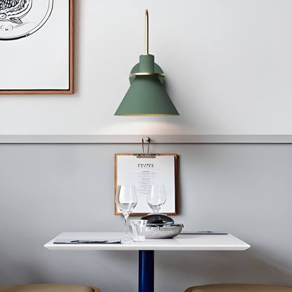 Nordic Macaron Cone Metal Wall Light