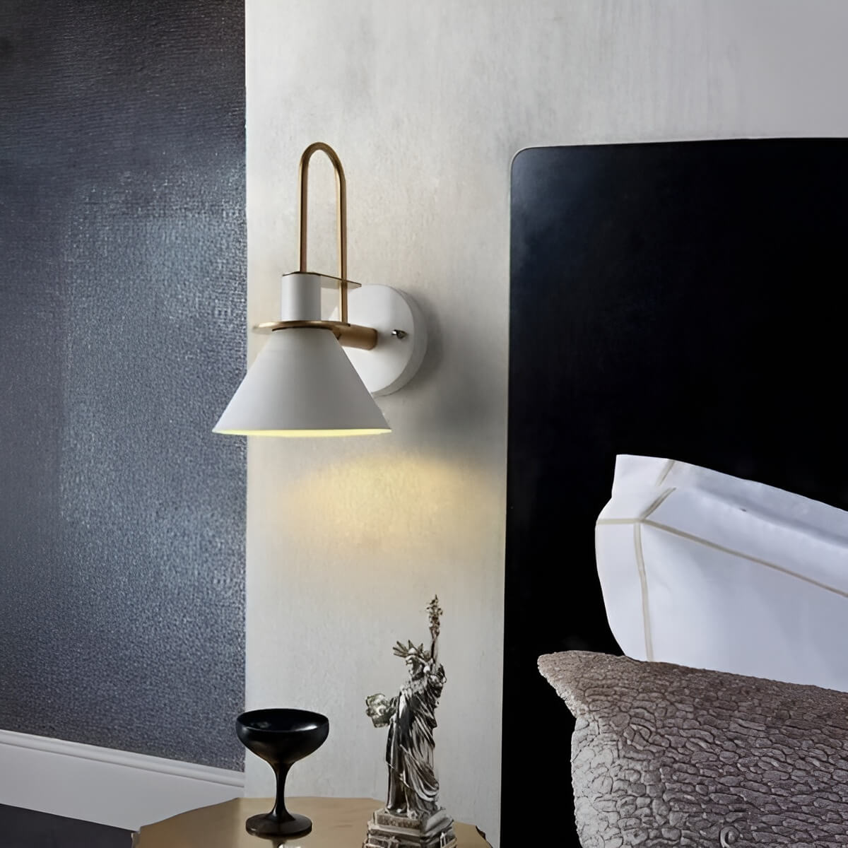 Nordic Macaron Cone Metal Wall Light