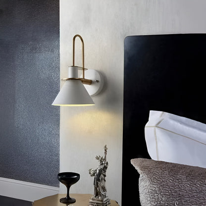 Nordic Macaron Cone Metal Wall Light
