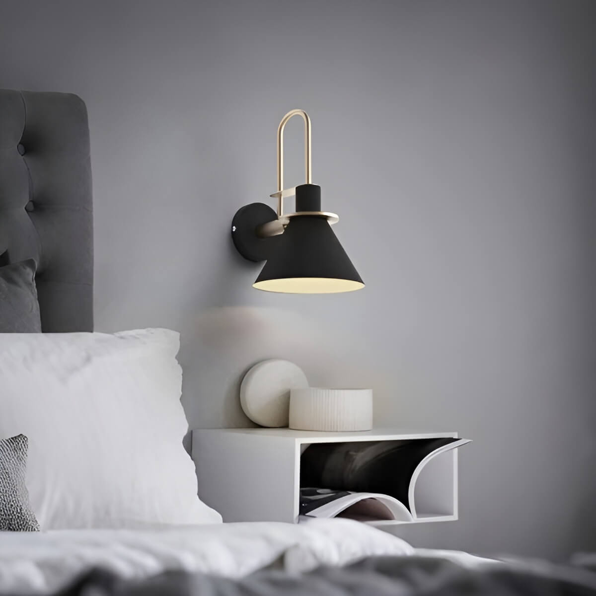 Nordic Macaron Cone Metal Wall Light