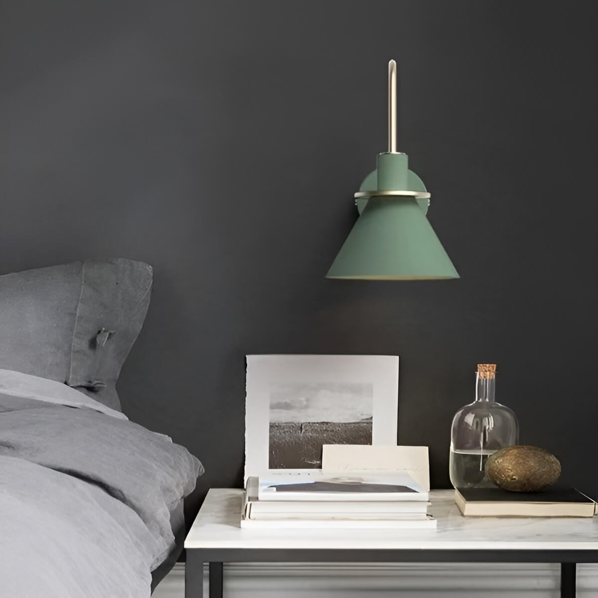 Nordic Macaron Cone Metal Wall Light