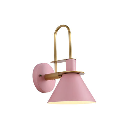 Nordic Macaron Cone Metal Wall Light