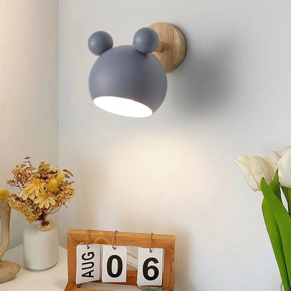 Nordic Macaron Cute Mickey Wall Lamp