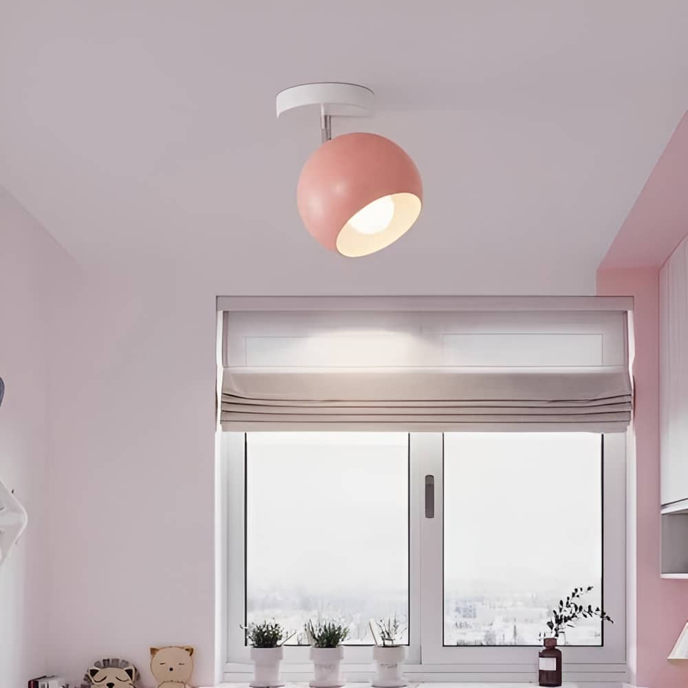 Nordic Macaron Orb LED Colorful Ceiling Light
