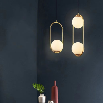 Nordic Mila Glass Globe Pendant Lamp