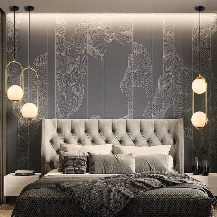 Nordic Mila Glass Globe Pendant Lamp