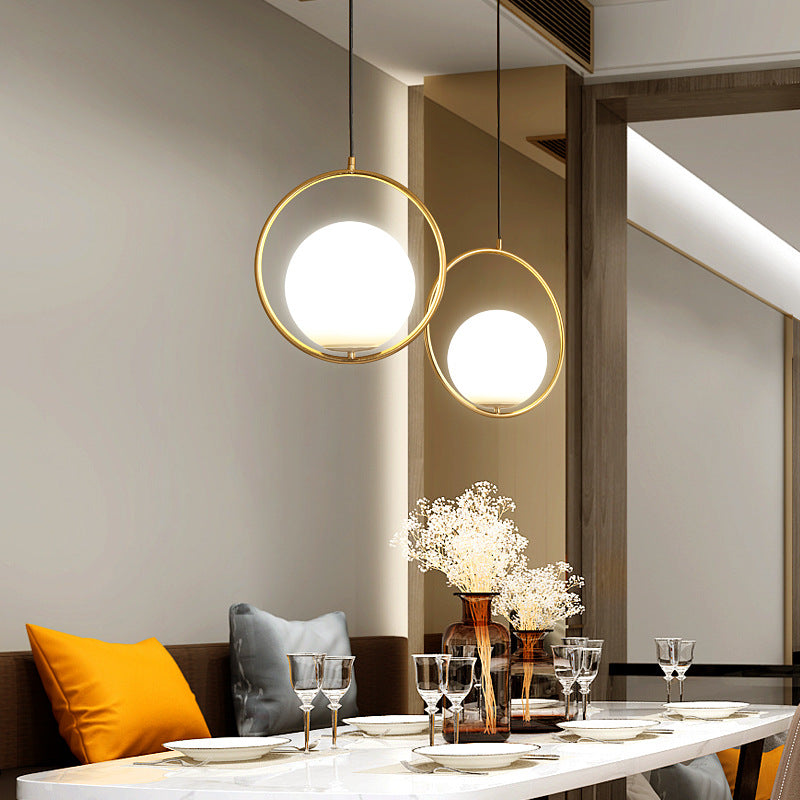 Nordic Mila Glass Globe Pendant Lamp