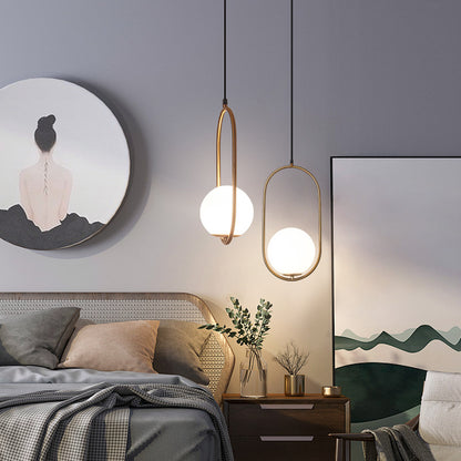 Nordic Mila Glass Globe Pendant Lamp