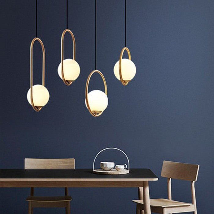 Nordic Mila Glass Globe Pendant Lamp