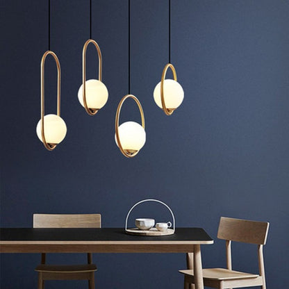 Nordic Mila Glass Globe Pendant Lamp