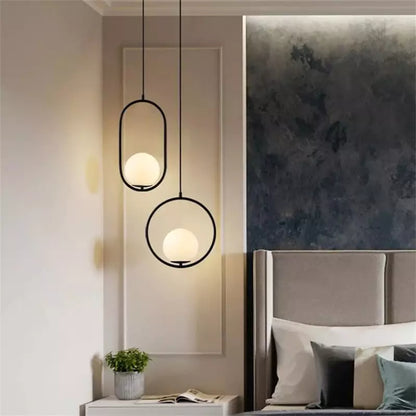 Nordic Mila Glass Globe Pendant Lamp