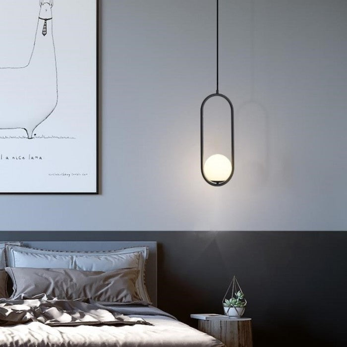 Nordic Mila Glass Globe Pendant Lamp
