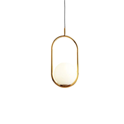 Nordic Mila Glass Globe Pendant Lamp