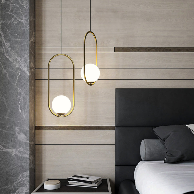 Nordic Mila Glass Globe Pendant Lamp