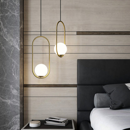 Nordic Mila Glass Globe Pendant Lamp