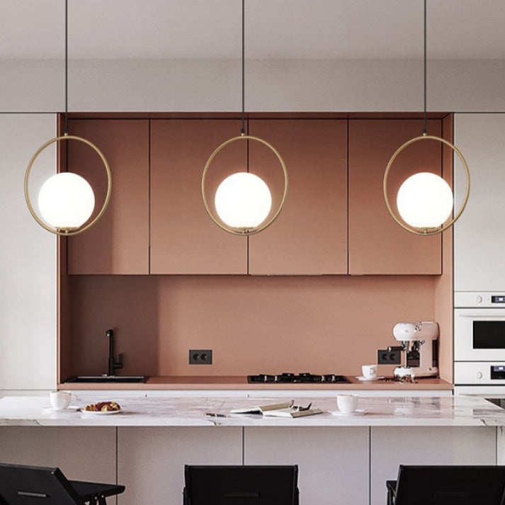 Nordic Mila Glass Globe Pendant Lamp