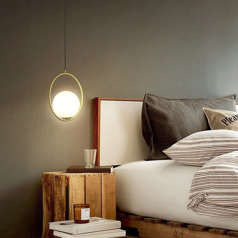Nordic Mila Glass Globe Pendant Lamp