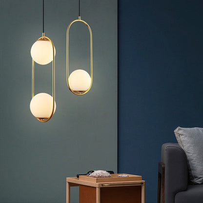 Nordic Mila Glass Globe Pendant Lamp