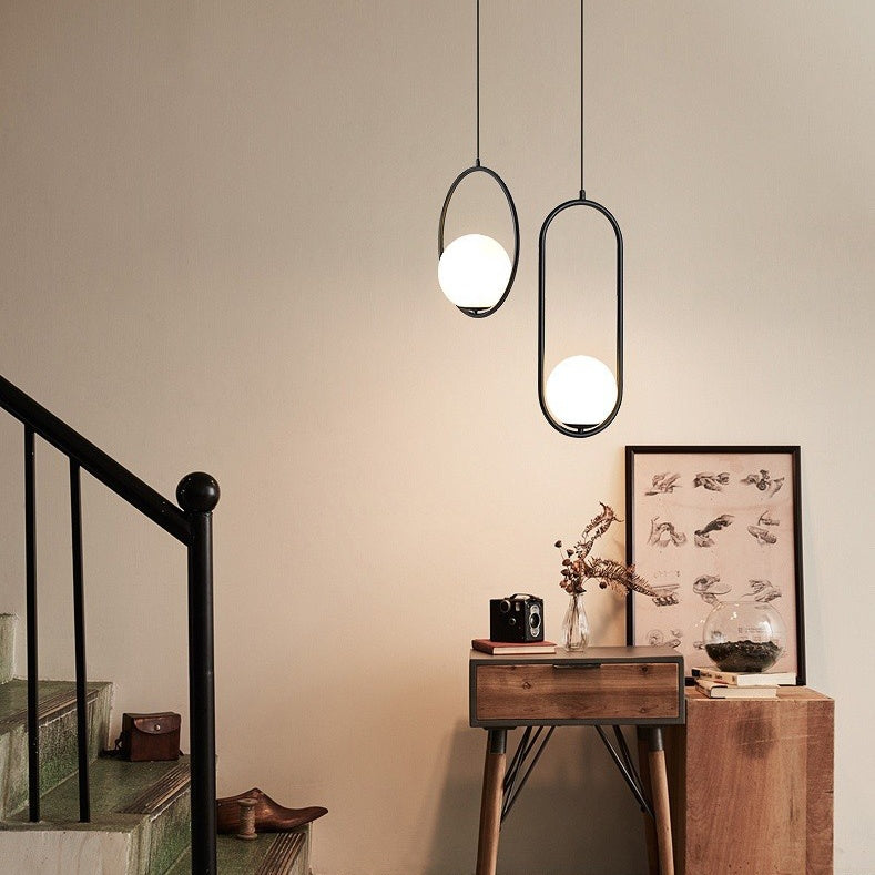 Nordic Mila Glass Globe Pendant Lamp