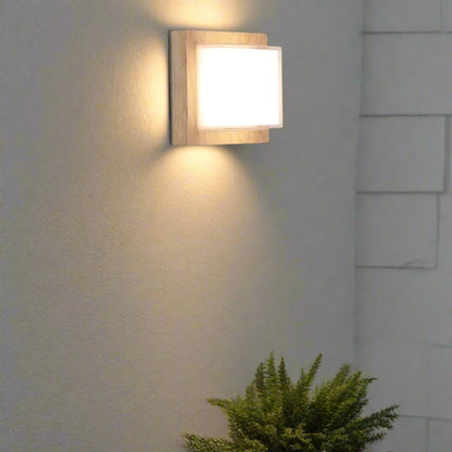 Nordic Minimalist Waterproof Square Wall Light