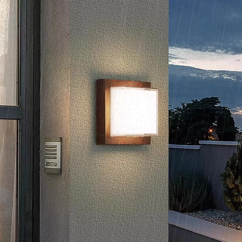 Nordic Minimalist Waterproof Square Wall Lamp