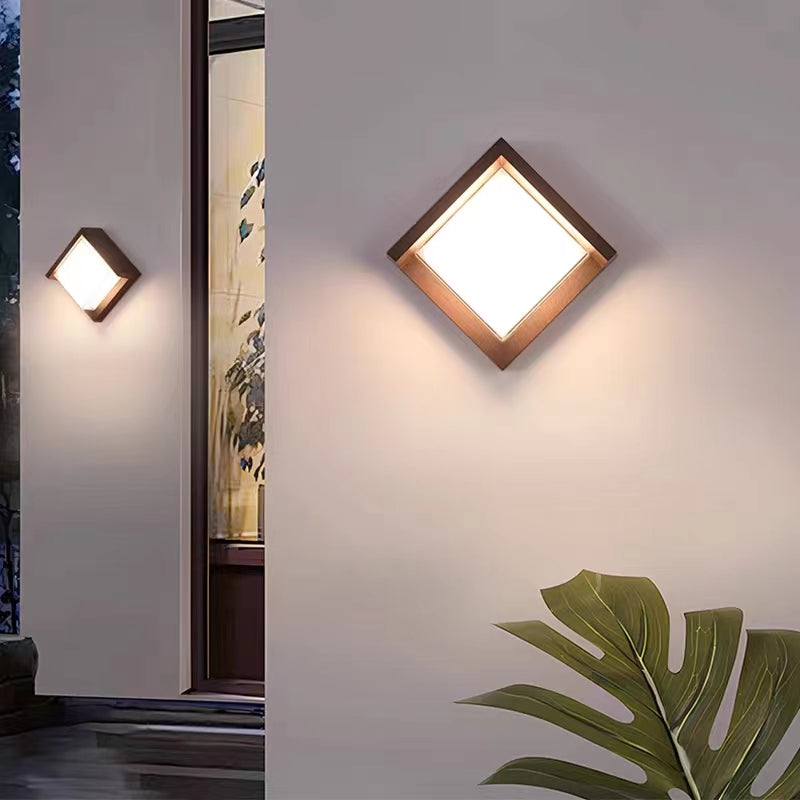 Nordic Minimalist Waterproof Square Wall Lamp