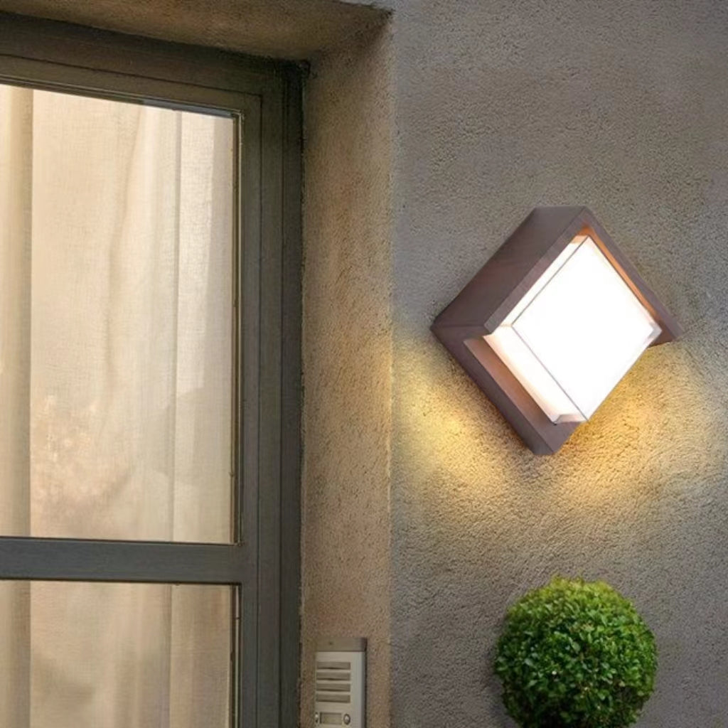 Nordic Minimalist Waterproof Square Wall Lamp