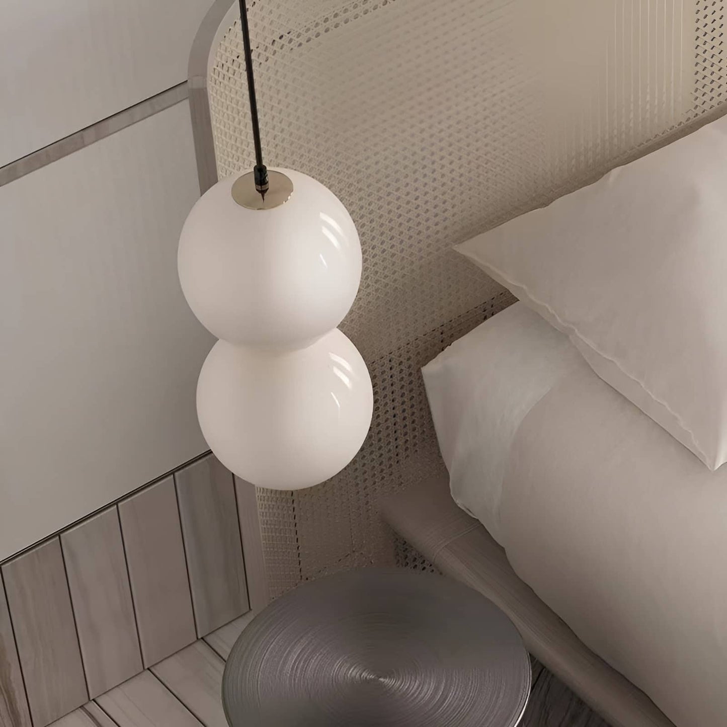 Nordic Minimalist White Pearls Pendant Lamp