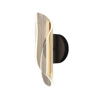 Nordic Modern Luxury Stripes Acrylic Mirror Wall Lamp
