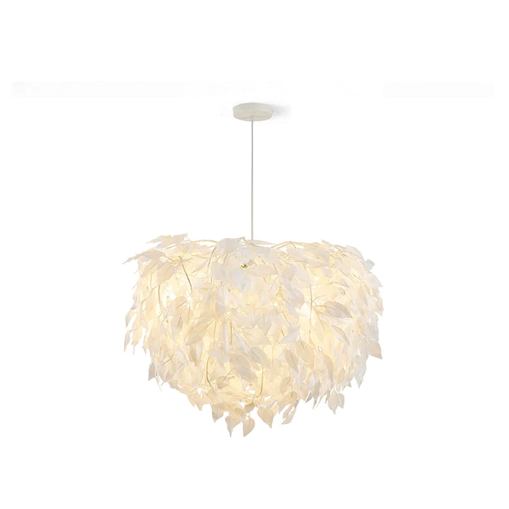 Nordic Fabric Leaves Modern Pendant Light