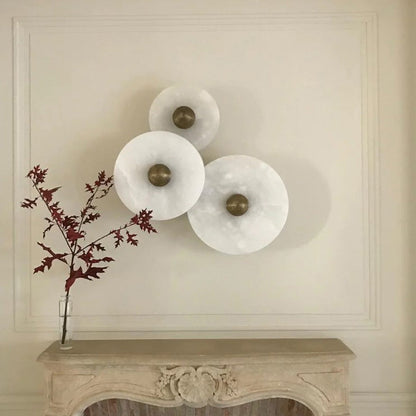 Marble Modern Minimalist Round Wall Lamp