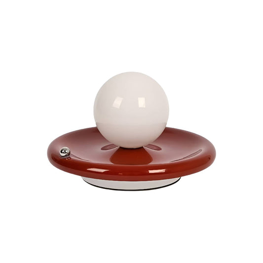 Rechargeable Iron Glass Spherical Table Lamp