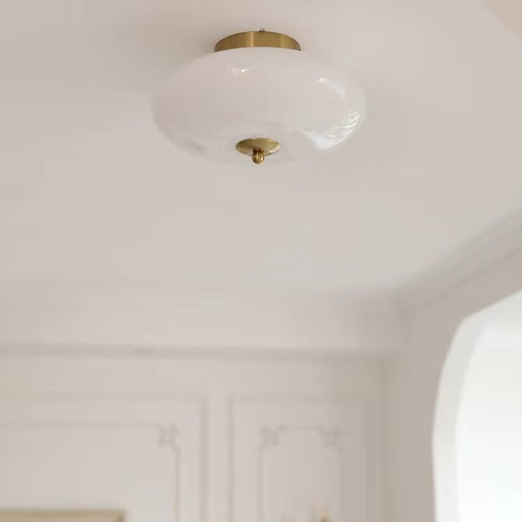 Retro Bauhaus Style Glass Ceiling Light