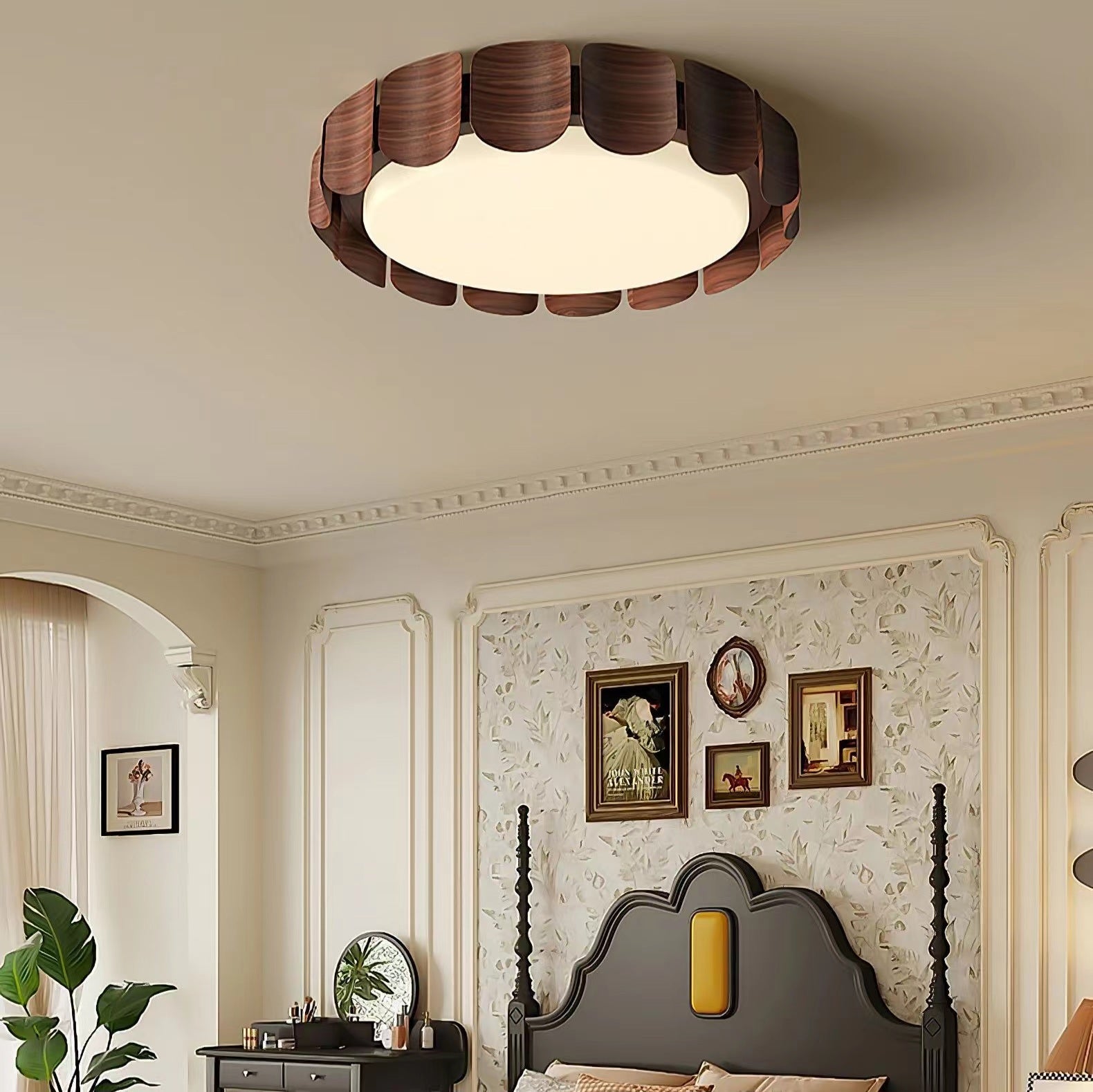 Retro Creative Cascadia Flare Iron Ceiling Lamp