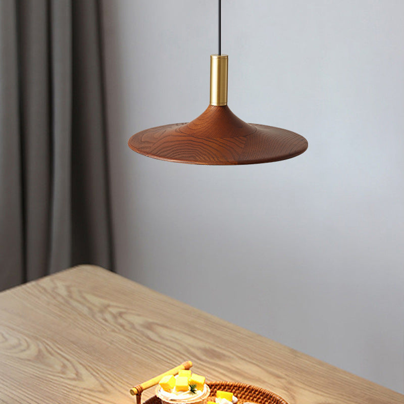 Retro Minimalist Flying Saucer Metal Pendant Lamp